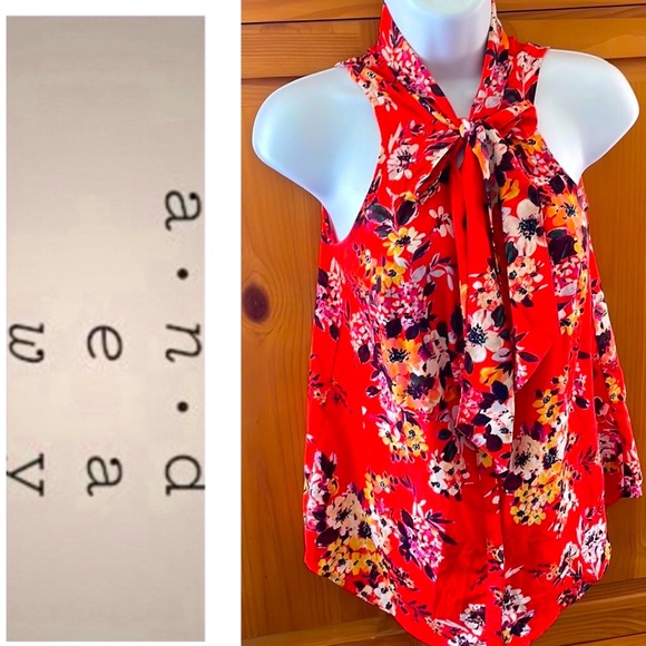 a new day Tops - 🚫SOLD🚫 Orange Floral Blouse 🧡🌻